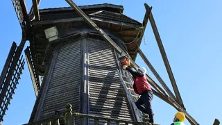 Tarihi Çark ve Yel Değirmeni’nde restorasyon başladı