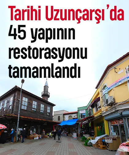 Tarihi Uzunçarşı’nın restorasyonunda son durum