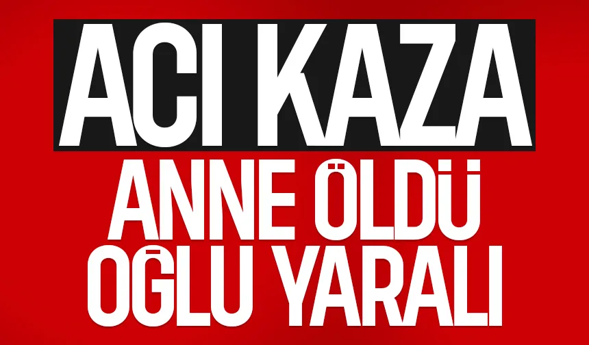 Tarla dönüşünde kaza: Anne öldü, oğlu yaralı