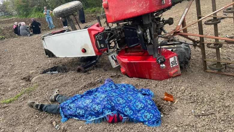 Tarlada korkunç ölüm