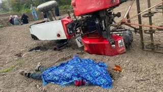 Tarlada korkunç ölüm