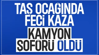 Taş ocağında kaza; Sürücü öldü