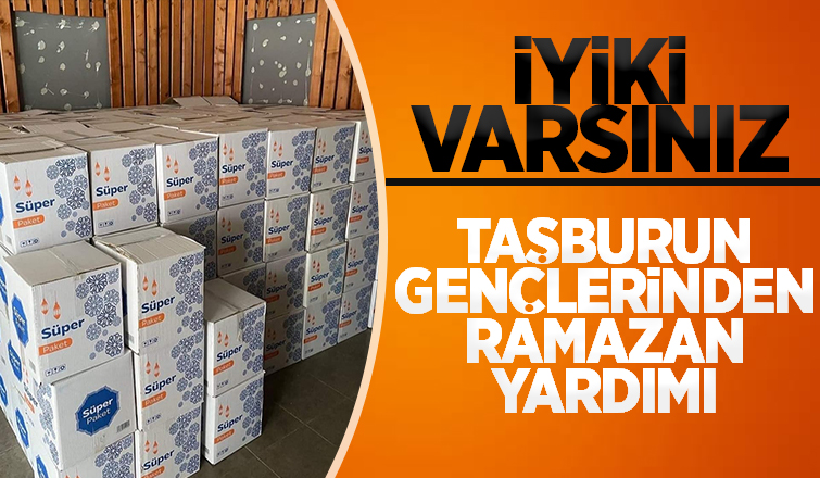 Taşburun Gençlik Kulübü Ramazan Kolisi dağıttı