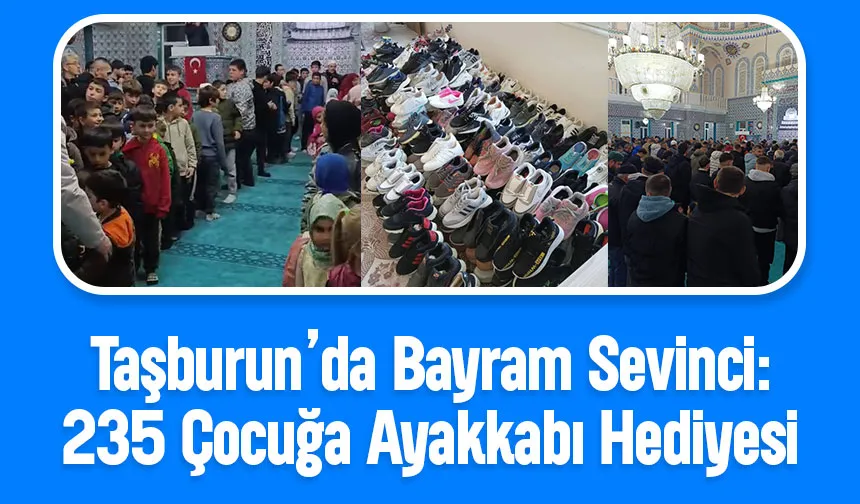 Taşburun Şehit Ali Camii'nde çocuklara bayram hediyesi