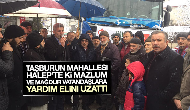 Taşburundan Halep e Yardım