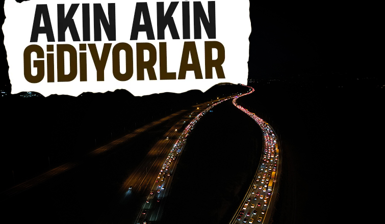 Tatilciler erkenden yola çıktı, yollarda yoğunluk var