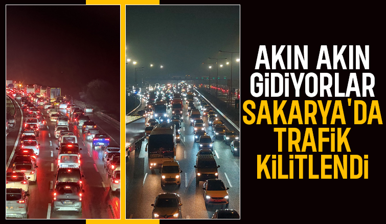 Tatilciler Sakarya geçişinde kilometrelerce araç kuyruğu oluşturdu