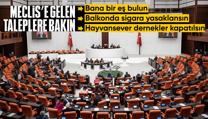 TBMM'ye gelen ilginç talepler: Evlenmek için uygun eş istedi