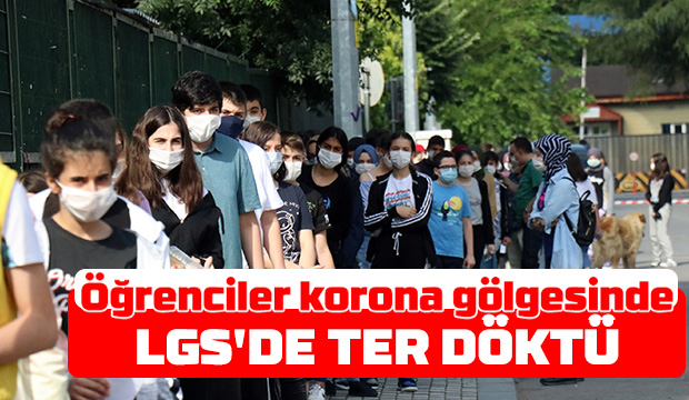 Tedbirle sınava alındılar