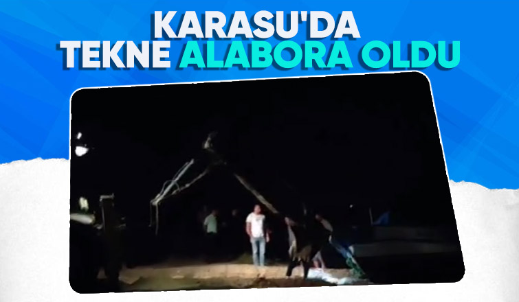 Tekne alabora oldu