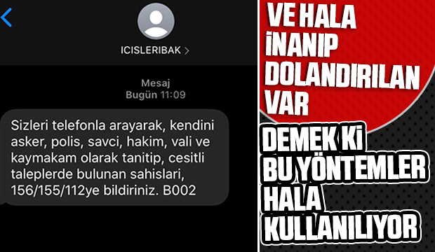 Telefon dolandırıcıları için bakanlıktan uyarı