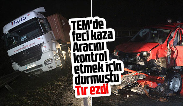 TEM de feci kaza 1 ölü