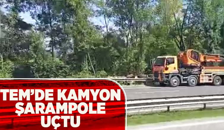 TEM'de korkutan kaza