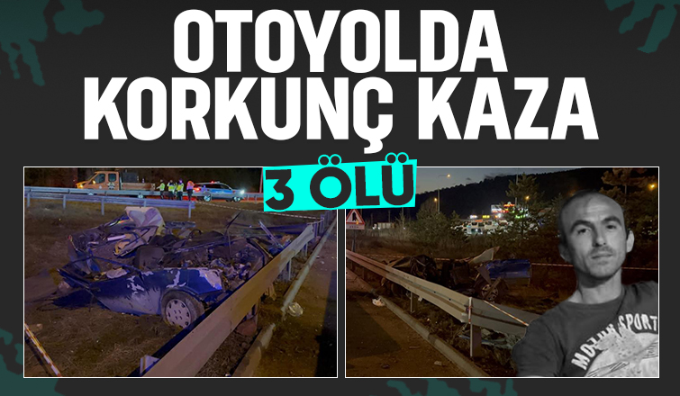 TEM'de Tofa kağıt gibi ezildi 3 kişi öldü