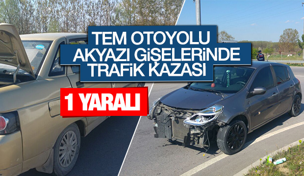 Tem Otoyolu Akyazı Gişeleri Kavşağında Kaza