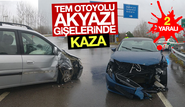 TEM OTOYOLU AKYAZI GİŞELERİNDE KAZA