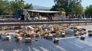 TEM Otoyolu’nda feci kaza