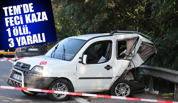 TEM’de feci kaza 1 ölü, 3 yaralı