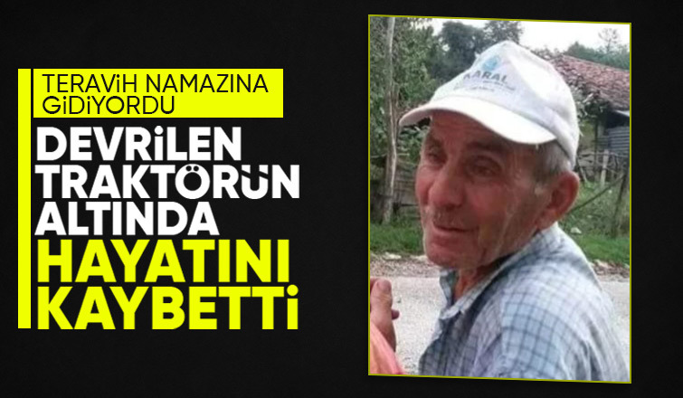 Teravih namazına giderken kazada öldü