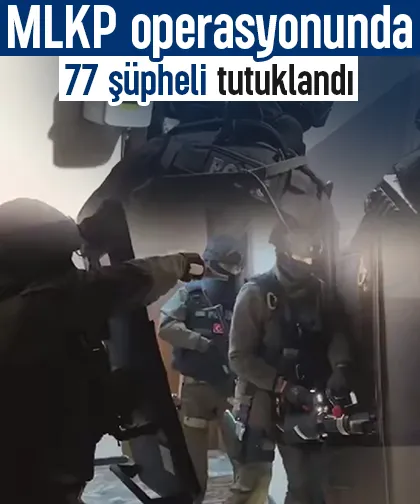 Terör operasyonu: 77 tutuklama