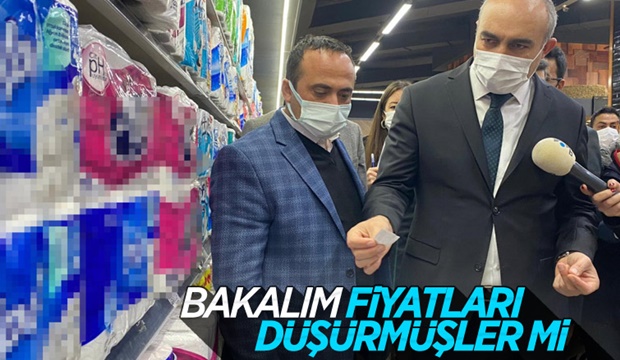 Ticaret Bakanlığı ekipleri, marketlerde denetim yaptı