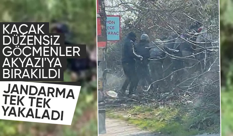 Tır şoförü kaçak göçmenleri Akyazı'da bıraktı