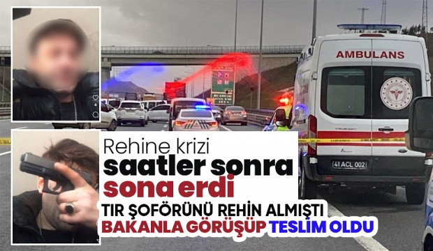 Tır şoförünü silahla rehin alan Akyazılı Fatih B. teslim oldu
