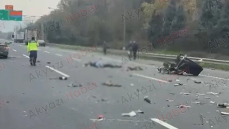 Tıra çarpan otomobil parçalandı: 1 ölü, 1 yaralı