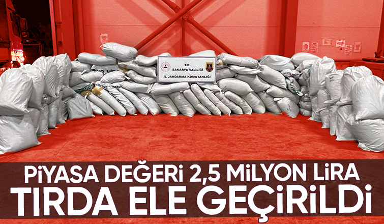 Tırda 3,5 ton kaçak tütün ele geçirildi