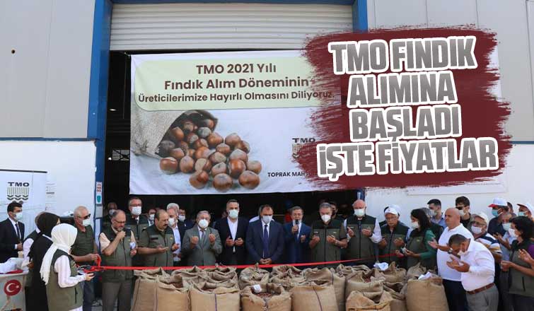 TMO fındık alımına törenle başladı