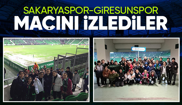 TOBB Hüsamettin Bayraktar Ortaokulu öğrencileri maçı izledi