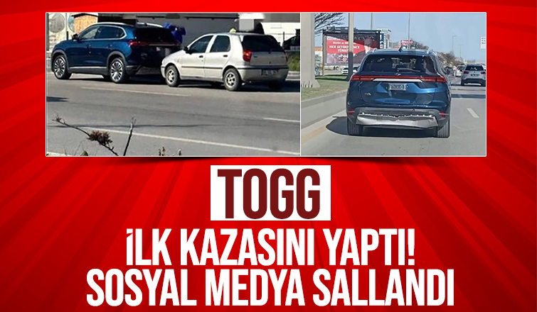 Togg'un ilk kazası