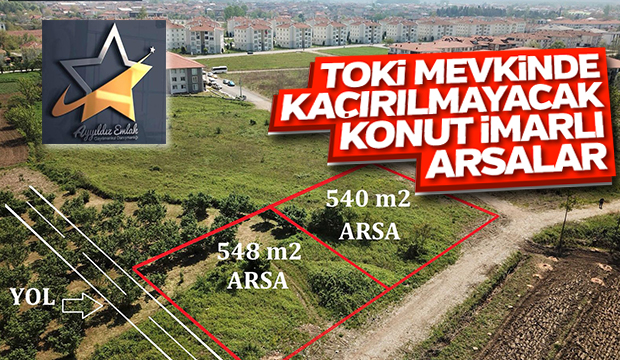 Toki bölgesinde Konut İmarlı Arsalar