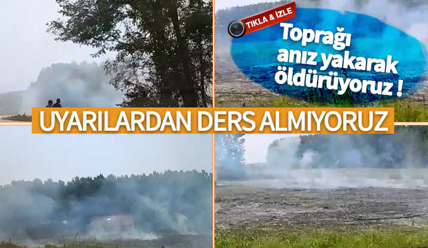 Toprağı anız yakarak öldürüyoruz