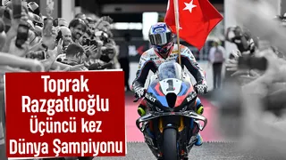 Toprak Razgatlıoğlu'ndan 3'ncü Dünya Şampiyonluğu