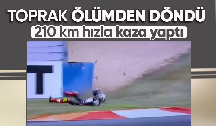 Toprak Razgatlıoğlu pistte kaza yaptı