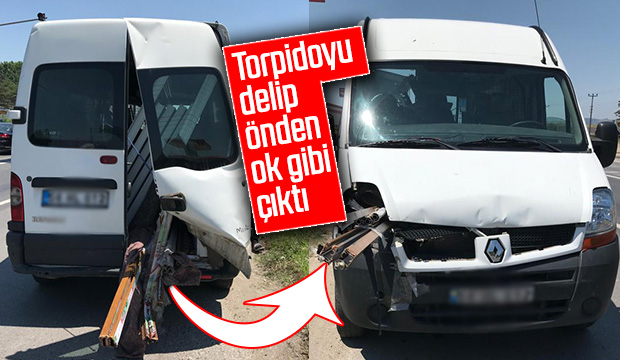 Torpidoyu delip önden ok gibi çıktı