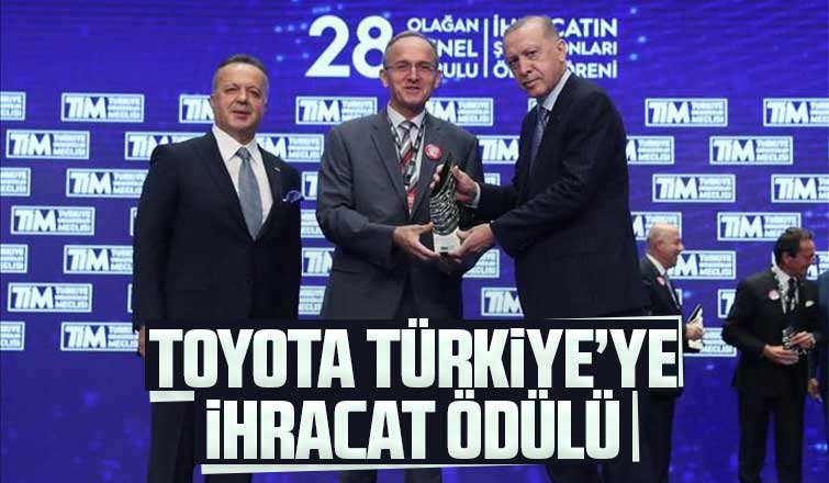 Toyota Türkiye'ye ihracat ödülü