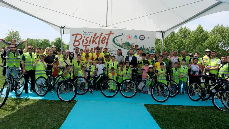 Trafik haftasında bisiklet turu düzenlendi