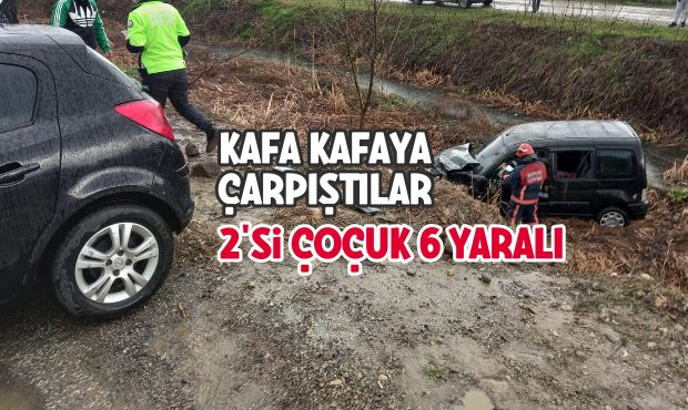 Trafik Kazası 6 yaralı