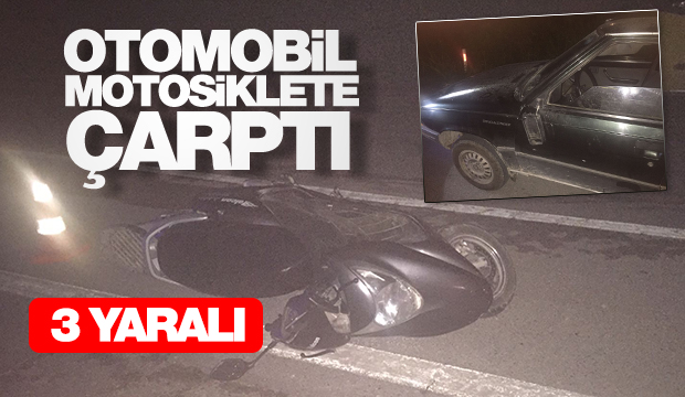 Trafik Kazasında biri Bebek 2 kişi yaralandı