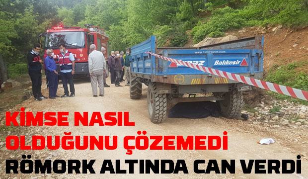 Traktör altında can verdi