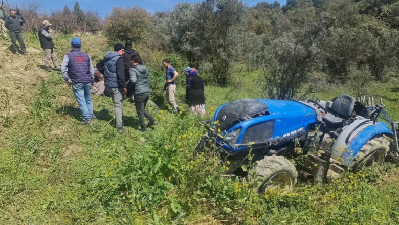 Traktör kazasında can verdi