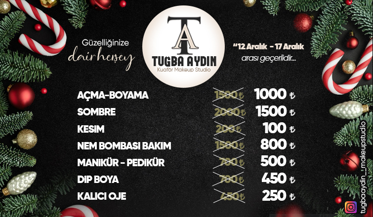 Tuğba Aydın Makeup Studio ile güzelliğe dair herşey