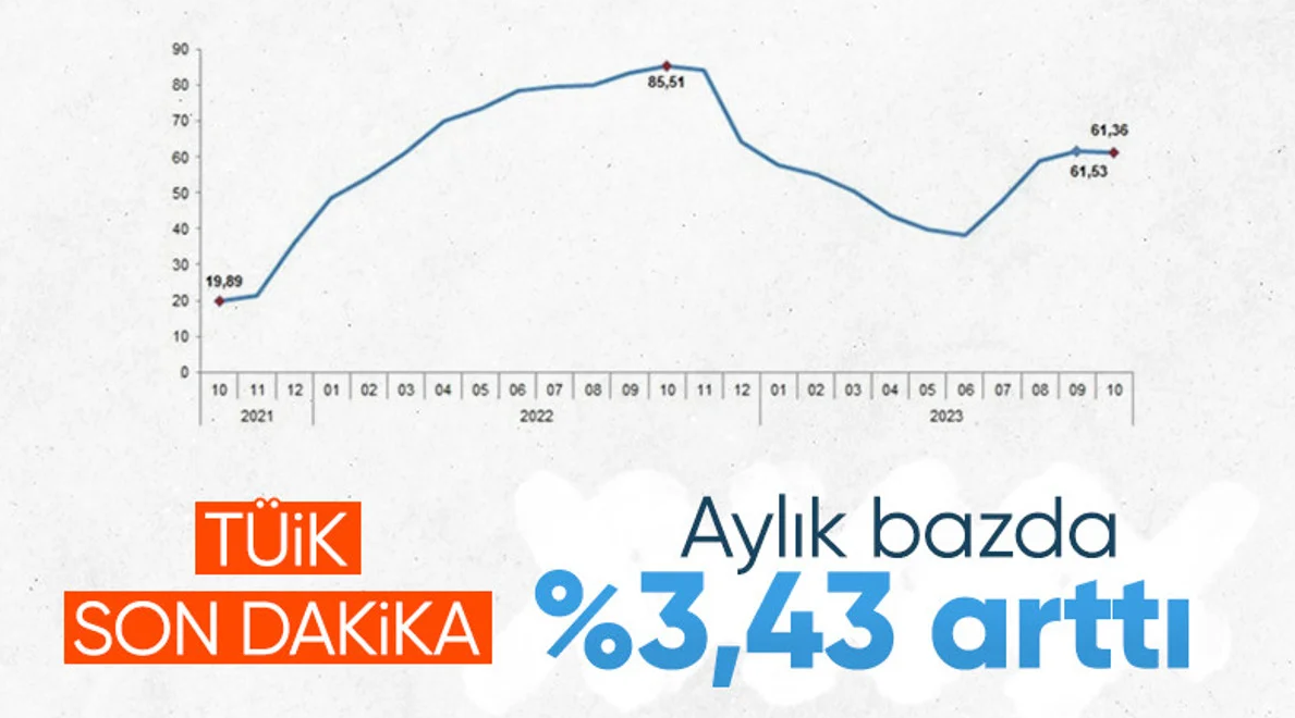 TÜİK Ekim 2023 enflasyon rakamlarını açıkladı
