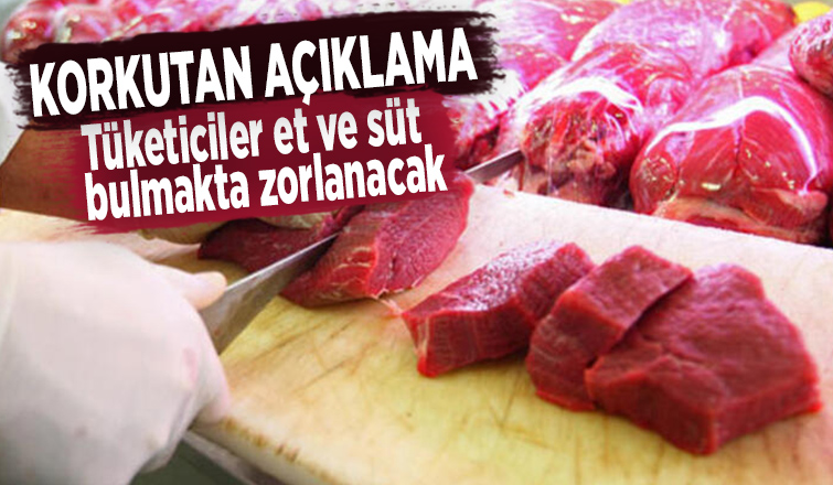 Tüketiciler et ve süt bulmakta zorlanacak