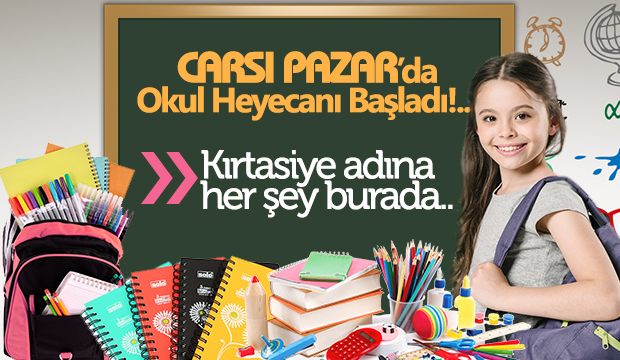 Tüm Kırtasiye ürünleri Çarşı Pazarda