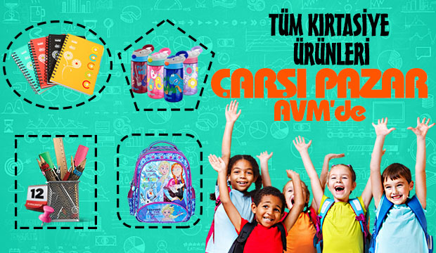 Tüm Kırtasiye ürünleri Çarşı Pazar'da