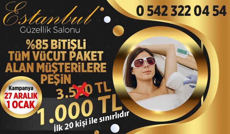 Tüm Vücut Lazer Operasyonlarında Yıl Sonu Kampanyası