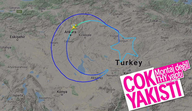 Türk Hava Yolları dünyanın en büyük bayrağını açtı
